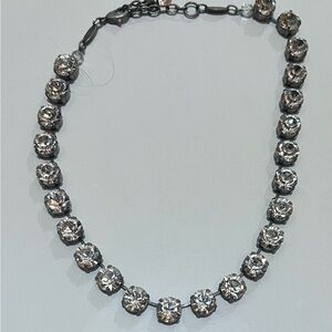 Sabika clear stone necklace
